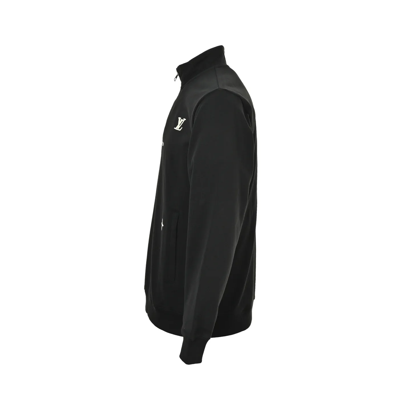 Louis Vuitton/Louis Vuitton 25Fw embroidered presbyopic half-zip sweatshirt